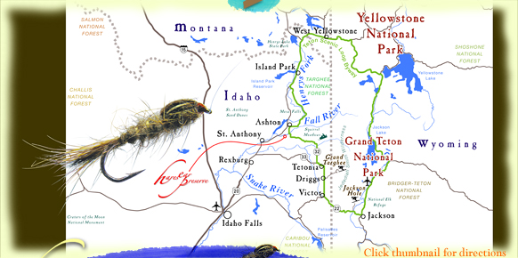 Take the Teton Scenic Byway up to Island Park and Yellowstone